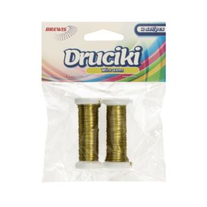 Drucik florystyczny Brewis Złoty 20m, 2szt